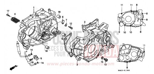 CARTER MOTEUR FX650X de 1999